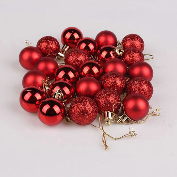 Julepynt 3cm Juletre L Kule Henge Hjem Fest Ornament Dekor q