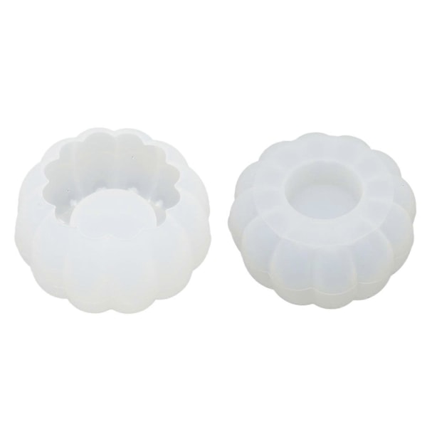 3D Pumpa Ljusformar Mycket Transparent Tjocknade DIY Återanvändbara Halloween Ljusformar för Brickor J