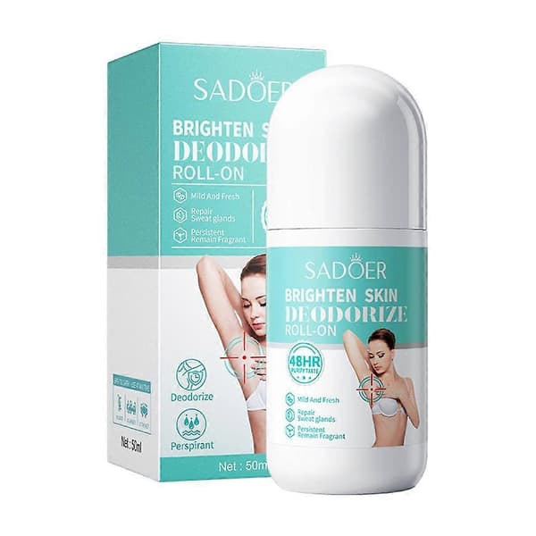 SADOER Deodorant Roll On - 48 timmars luktskydd med skonsam vård och svettkontroll