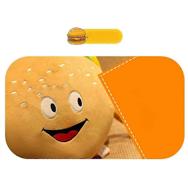 Tyynyjättiläinen Hampurilainen Tyynys Pehmeä Burger Plushtyynys Pehmeä Täytetty Hampurilainen Plushelelu Suuri Plushtyynys Hampurilainen Plushie 12\"