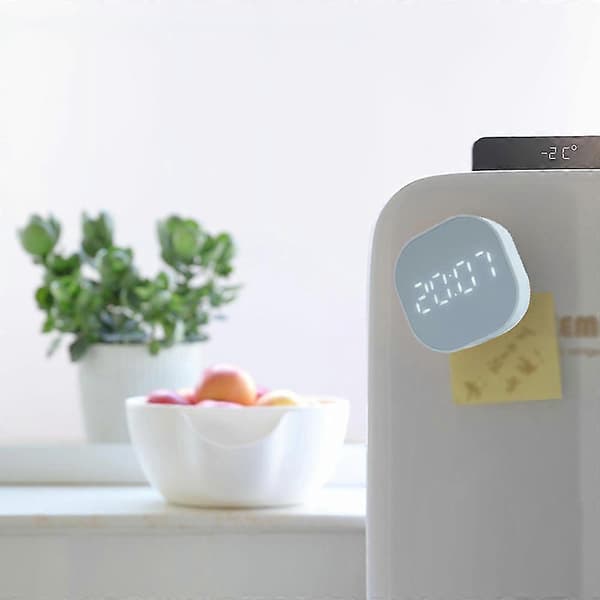 Digital vekkerklokke, multifunksjonell magnetisk LED smart sensor søt vekkerklokke for barn blue
