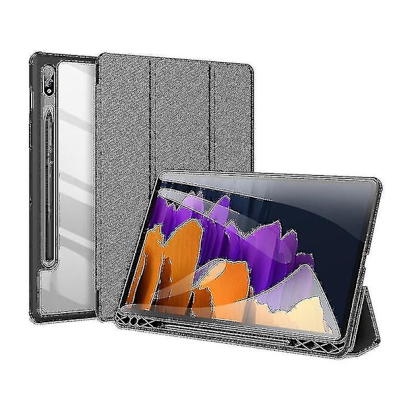 Tpu Tablet Bag Holder Slim Pen Etui Auto Sleep / Wake Cover Til S8 Serie (Størrelse, Farve: Sort-s8