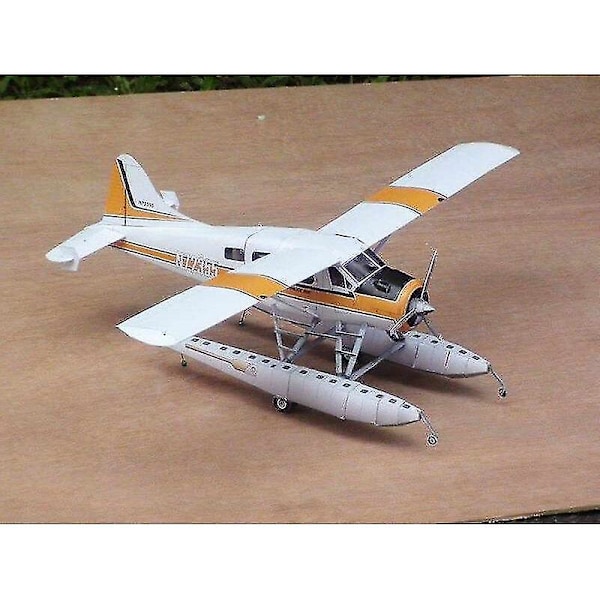 DIY 1:32 45cm DHC 2 Beaver Vandflyvebåd Saml Håndværk 3D Puslespil Legetøj til Børn | Flyvemaskine Pap Model