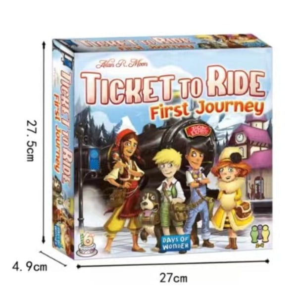 Ticket To Ride Europe -lautapelin täydellisen sarjan englanninkielinen ja amerikkalainen versio
