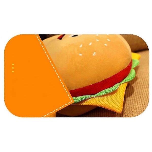 Tyynyjättiläinen Hampurilainen Tyynys Pehmeä Burger Plushtyynys Pehmeä Täytetty Hampurilainen Plushelelu Suuri Plushtyynys Hampurilainen Plushie 12\"