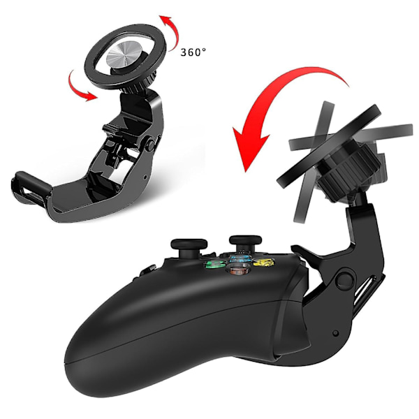 Magnetisk Mobilspillklippfeste for Xbox-kontrollere, Universal Magnetisk Handy Mount Gamepad Controller Clip Halter for Xbox One-kontroller