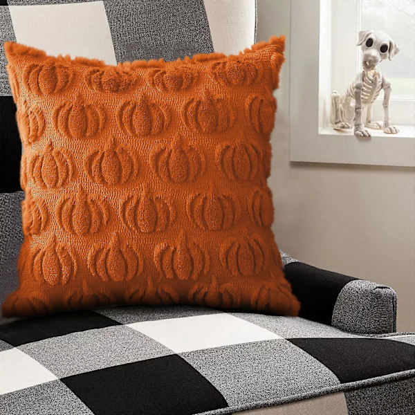 Halloween Dekor Utendørs Halloween Premium Pumpekin Pute Trykt Polyester Pute Pumpekin Pute Stue Sofa Dekorasjon or