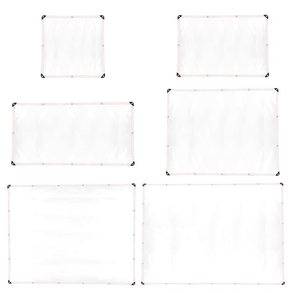 100% Ny Transparent Baldakin Klud PE Materiale, Støv- og Vandtæt 300*250cm