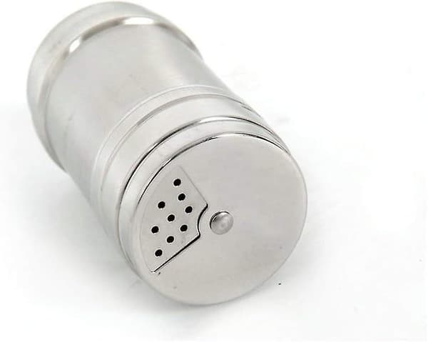 4 stk Rustfritt Stål Salt/Sukker/Krydder/Pepper Shaker Krydderbokser Med Roterende Deksel