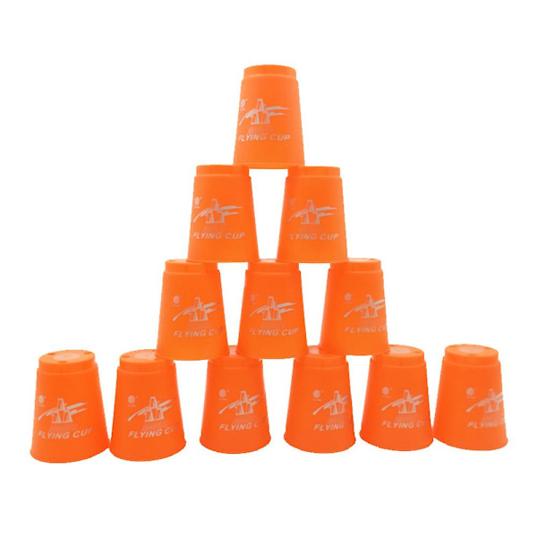 12 stk./sæt Speed Cups Spil Hurtig Sport Stable Halloween Julegave orange