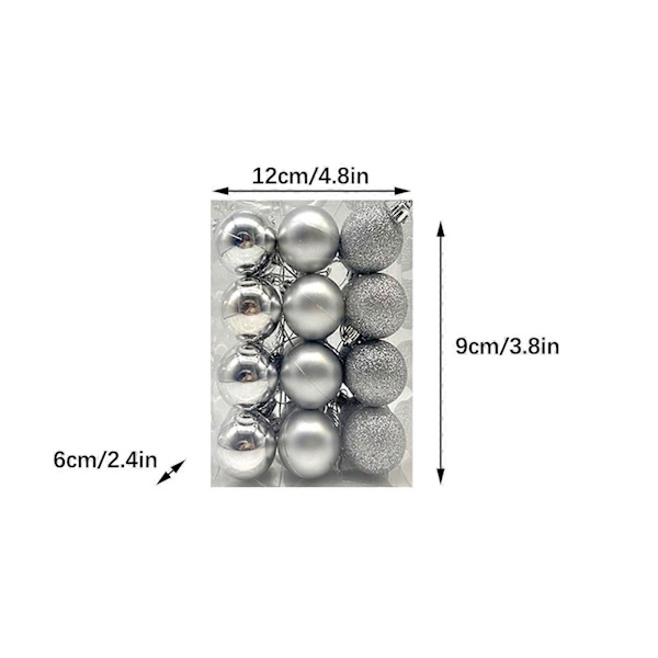 Julepynt 3cm Juletre L Kule Henge Hjem Fest Ornament Dekor p
