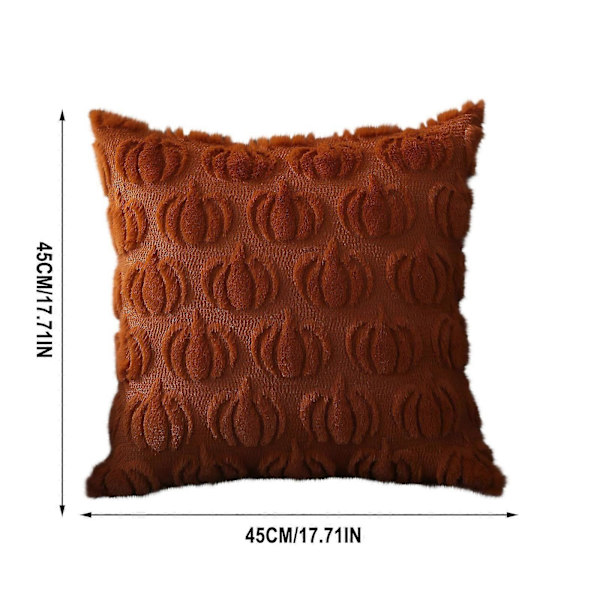 Halloween Dekor Utendørs Halloween Premium Pumpekin Pute Trykt Polyester Pute Pumpekin Pute Stue Sofa Dekorasjon bw