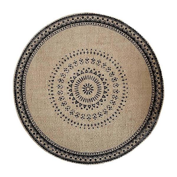 Luovat Mandala-pyöreät pöytäliinat Boho-kudotut Makrame-reunukset Ripustusnauhat Pöytämatto Lämpöä kestävä Kupin alunen Aluslautan koriste style 5