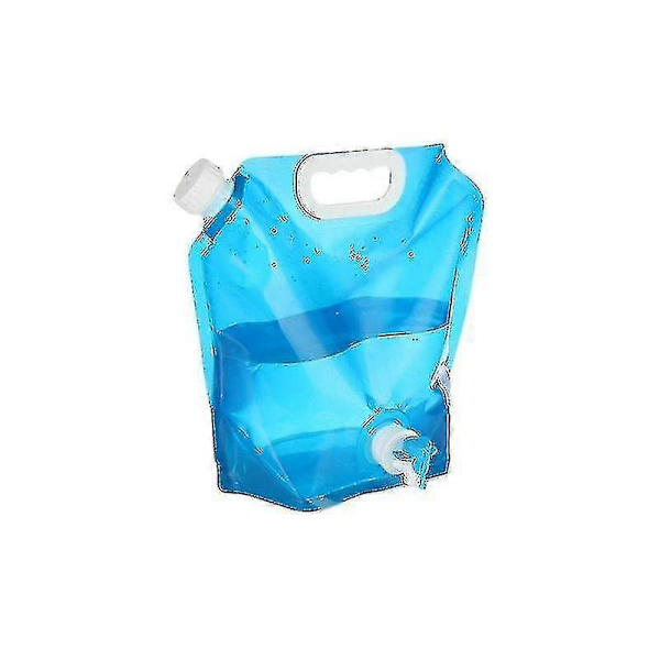 5l/10l hopfällbar vattenpåse för utomhusbruk Camping 2 st stor kapacitet Vattenförvaringsväska Bärbar picknick Nödvattenpåse -GDZD white 2pcs