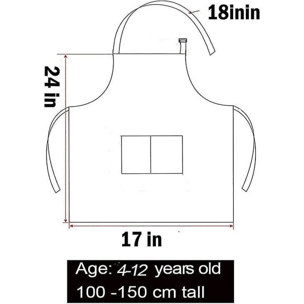 10-pack Barnkockshatt och Förkläde Set
