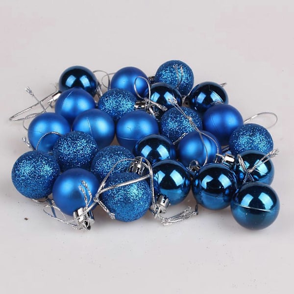 Julepynt 3cm Juletre L Kule Henge Hjem Fest Ornament Dekor o
