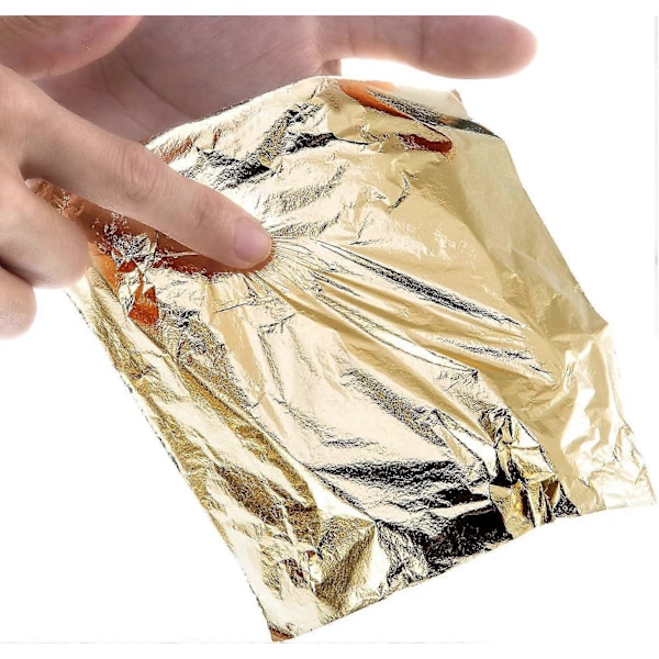 100 Ark Imitert Gullblad For Kunstnerisk Skaperverk Forgylling Dekorasjon 14 Av 14 Cm