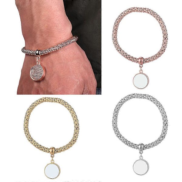 Eurooppalainen ja amerikkalainen koru-ranneke tyhjä sublimointi-ranneke rose gold