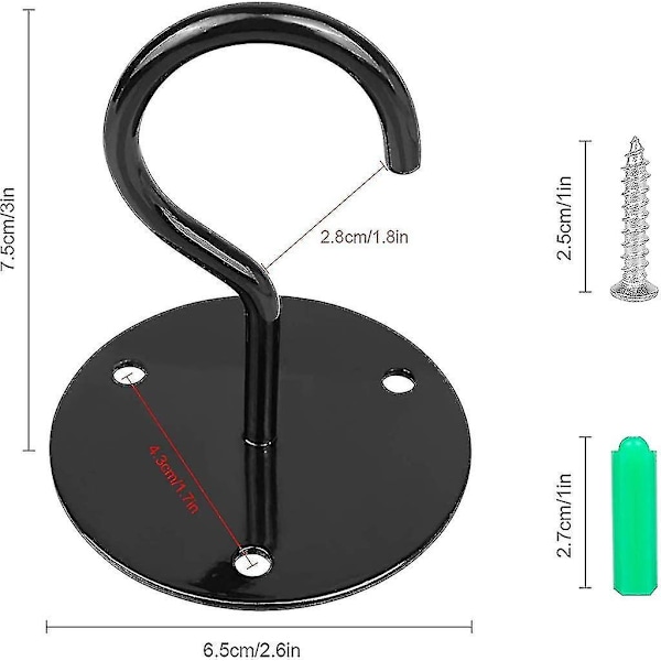 2024 2 stk. vægmonterede loftskroge, metalplantebeslag, jernvægskrog til ophængning af fuglefodere, lanterner 6.15. juni