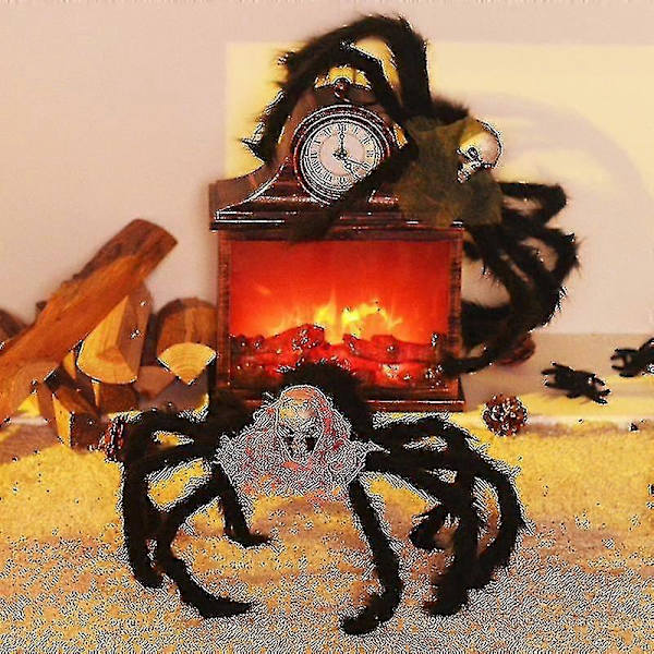 2 kpl Halloween-hämähäkkikoriste, kauhu-luurankopila, pilailuväline, juhlatarvikkeet -JRDG