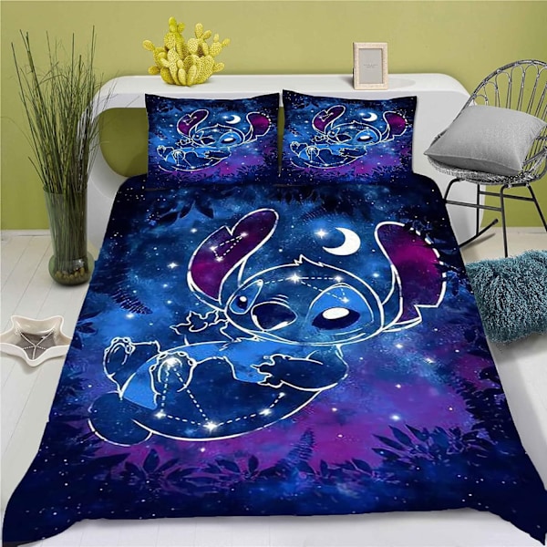 wish Stitch 3D digitaalinen painatus peitto, lakanat, kolmiosainen vuodevaatesetti 1 200*200
