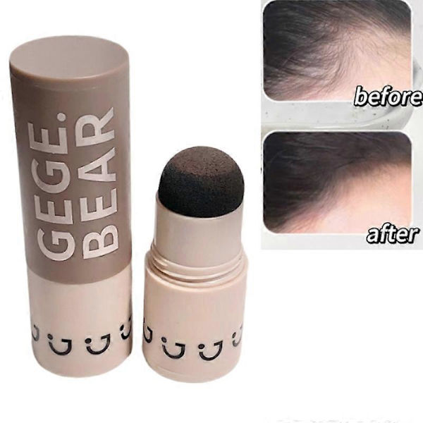 Instant Hair Line Pulver Hårgrænse Cover Up Pulver Hårskygge Hårrod Touch Up 2 stk grey brown