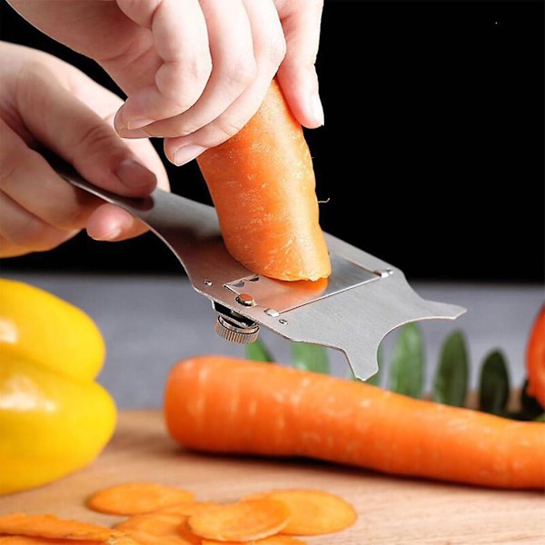 Tryffel- og Chokoladeskærer, Rustfrit Stål Tryffelslicer til Svampe Ost, Justerbar Klinge til Præcisionsskæring a -straight blade cutter