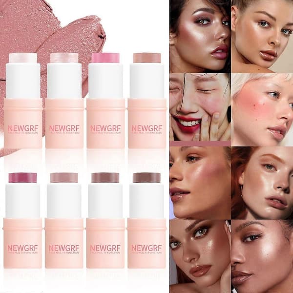 Creme Contour Stick - Multibrug Makeup til Rejser - Blendbar Creme til Puder Highlighter 28.5g
