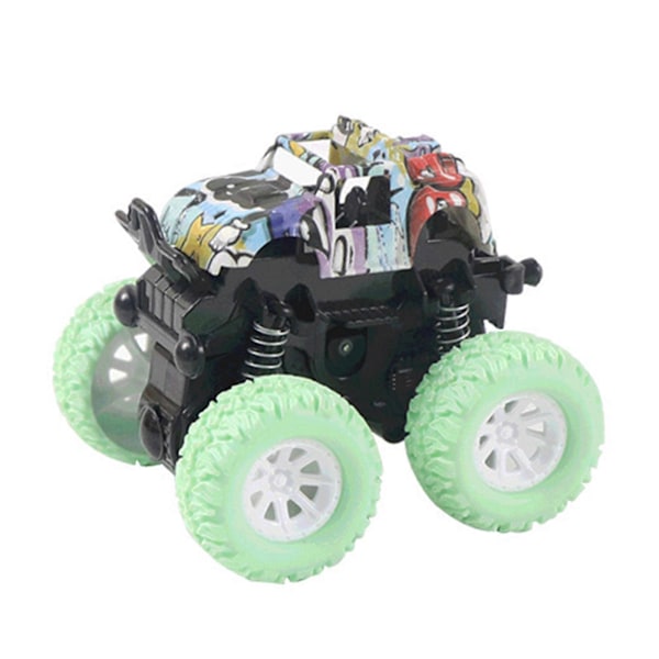 3 Offroad Lekebil Crashsikker Friksjonsleke med Graffiti for Gutter graffiti green