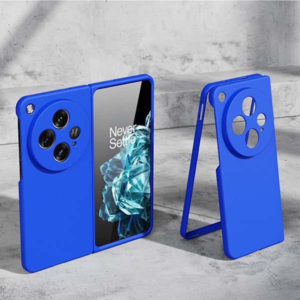 Fodral för Oneplus Open, Hård PC Stötsäker Telefonfodral Matt Smalt Skyddande Omslag Vikbart Fodral för Oneplus Open blue