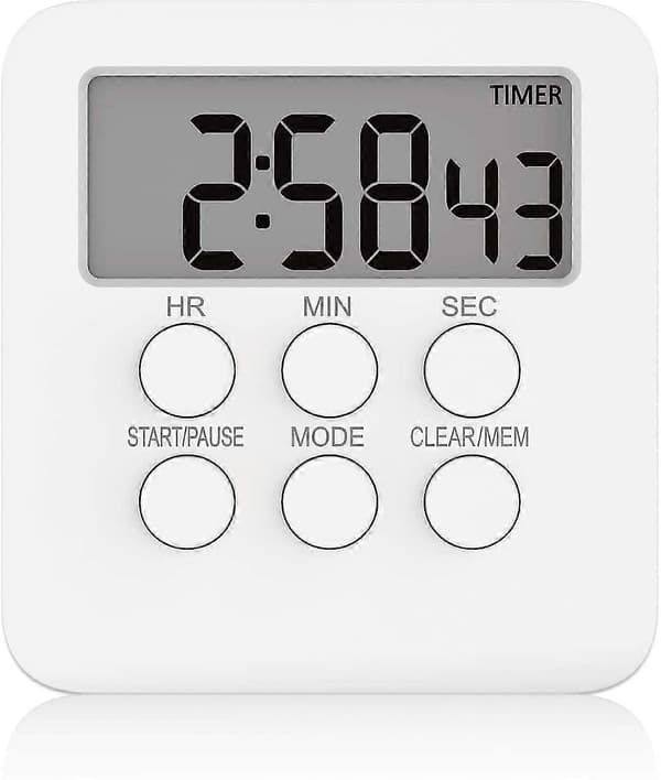 Kjøkkentimer, Magnetisk Digital Timer Og Stoppklokke