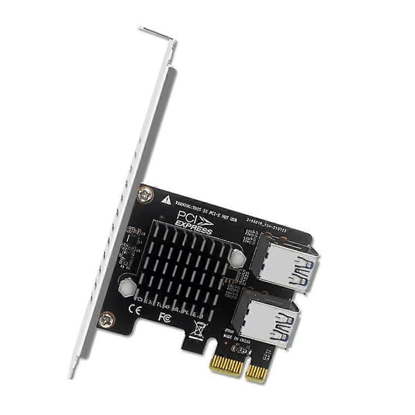 PCIE 1 til 4 PCI-Express Grafikkort Adapter Pcie 1X til 1X Multiplikator Kort