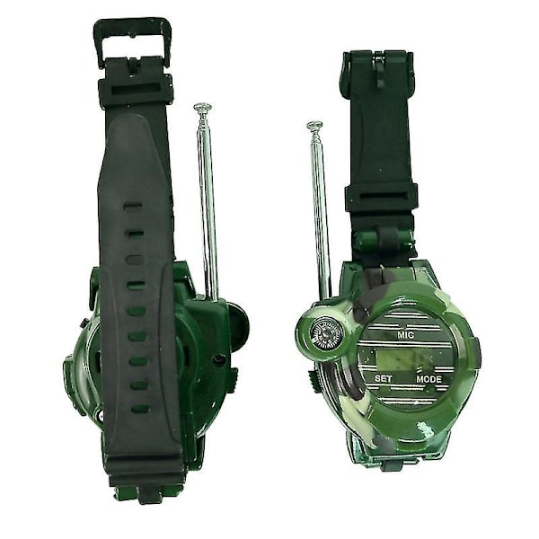 Barn Walkie Talkie Tvåvägs Walky-talky Klocka Cool Utomhusleksak För Pojkar Flickor -GSL