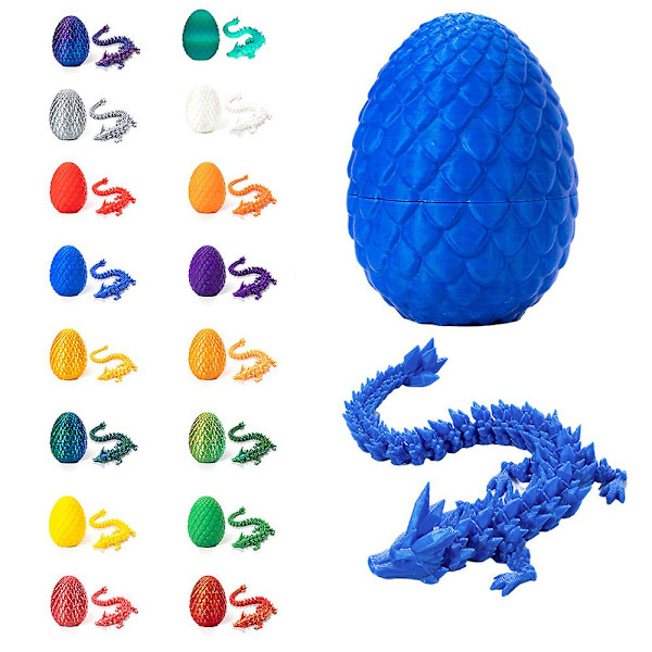 3D-tryckt Draks Leksaks Ornament med Ägg Snygg Dekoration för Skrivbord Present till Födelsedag Påsk red