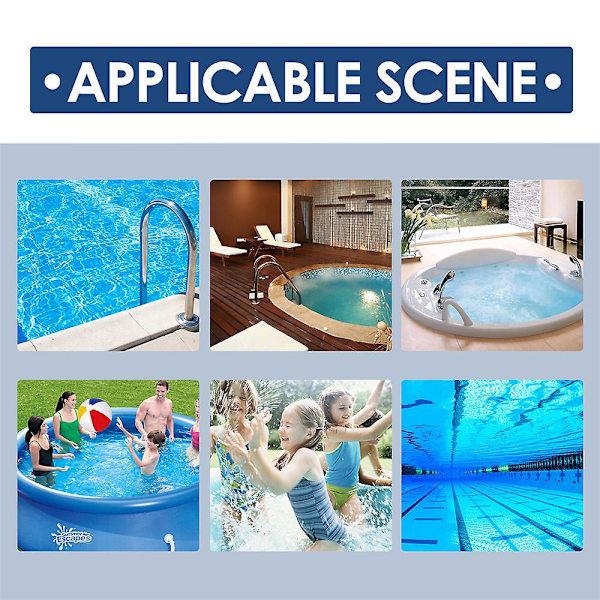 Multifunktionelle Klortabletter, Velegnet til swimmingpool, Whirlpool, Spa, Poolrensningstabletter, Vandklarhed, Swimmingpoolkemikalier 300pcs