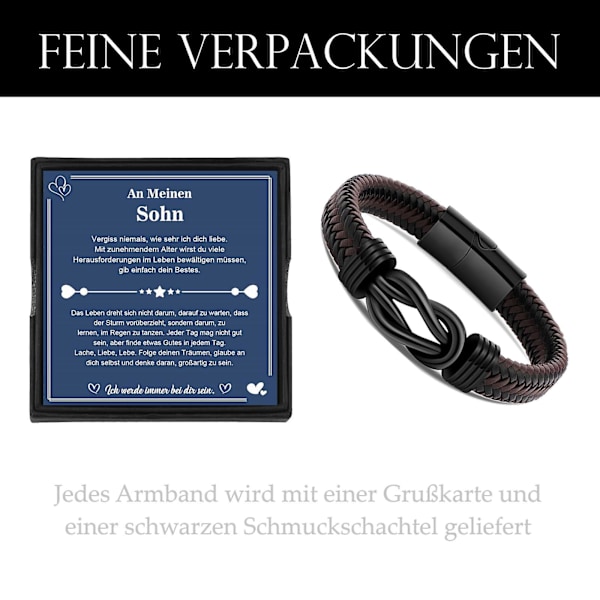 Presenter för pappa Herr Läderarmband Fars dag Födelsedagspresenter Från dotter Son Unika presenter för pappa 6.14 c