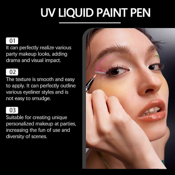 Flytande matt eyeliner-set med 8 färger, vattentät, långvarig, snabbtorkande, slät utan fläckar, färgad flytande eyeliner-penna, pigmenterad eyeliner 1pc