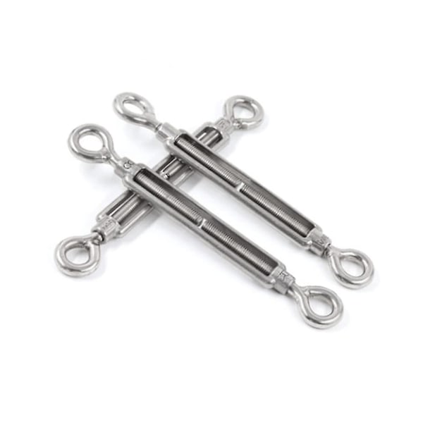 Kabelsperrer 10 stk M4 Justerbar Rustfritt Stål Kabelspenner Lanterne Spenner Wire Spenner for Tau Kabel Tøyline Hage Wire Mesh