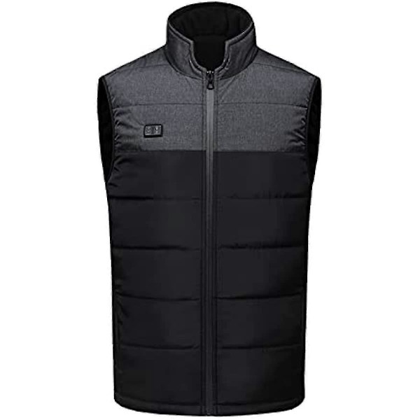 Rikay Elektrisk Uppvärmd Väst För Kvinnor Män Tvättbar Usb Laddningsbar Uppvärmd Väst Vinter Kroppsvärmare Jacka Gilet Kappa Ytterkläder Dragkedja Fickor Sl m