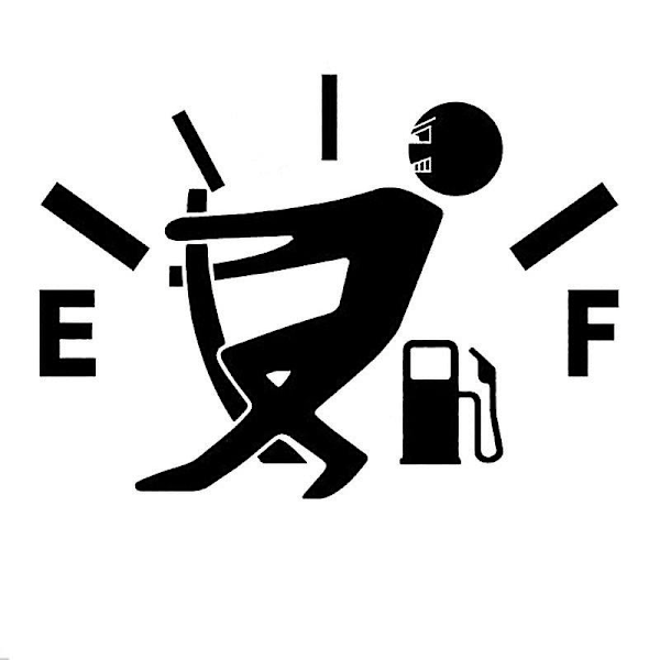 Mands Fuel Cap Stickers I Sjove Bilstickers Bilsticker (sort)