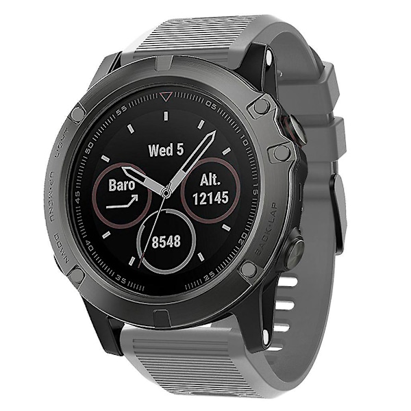 Udsalg - Udskiftningsrem i blødt TPU til Garmin Fenix 5X/5X Plus/Fenix 3/3 Hr