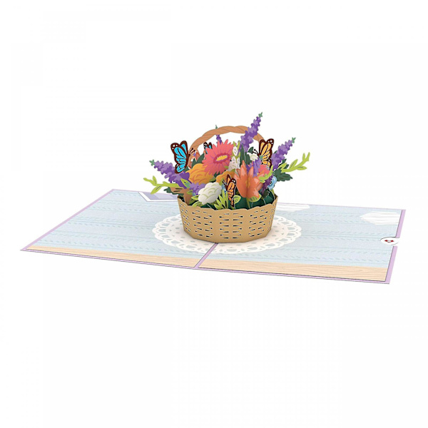 Pop-up-kort med blomster til kvinner, morsdagskort, bursdagsgaver, 3D-blomster gratulasjonskort, pop-up-kort med