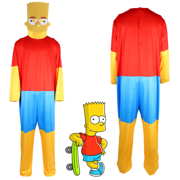 Samat cosplay-asut animaatiosta, vanhemman ja lapsen puvut, puvut, cos-asut, Simpsonit bart 120