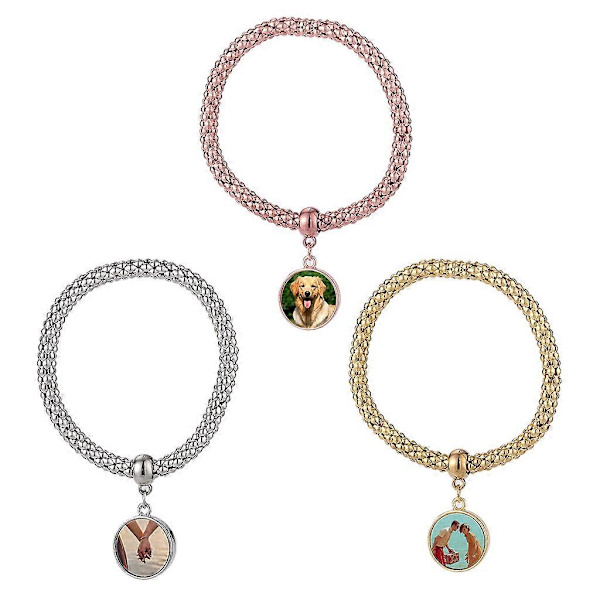 Eurooppalainen ja amerikkalainen koru-ranneke tyhjä sublimointi-ranneke rose gold