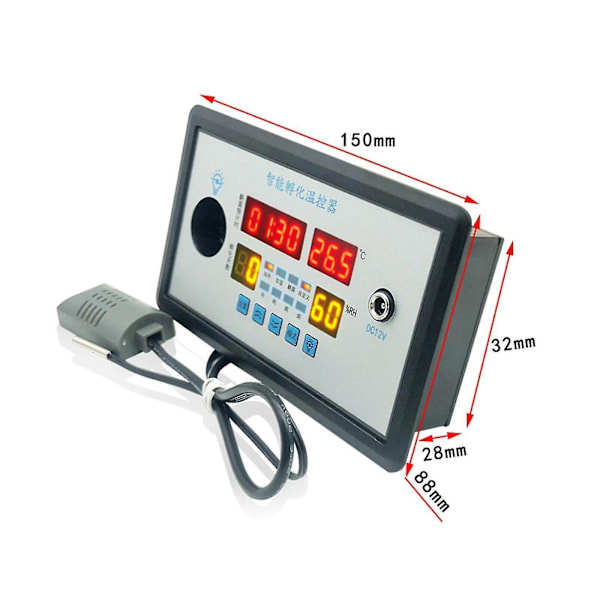 Intelligent Inkubator Termostat Temperatur Fuktighet Automatisk Äggvridning Au Fpnew Modell 2024 Xgn -GSL 220v