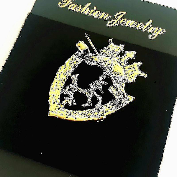 Miesten Pin Retro Badge Metalli Rintaneula Vintage Juhlapuvut Rintaneula Seos Kilpi Hevonen