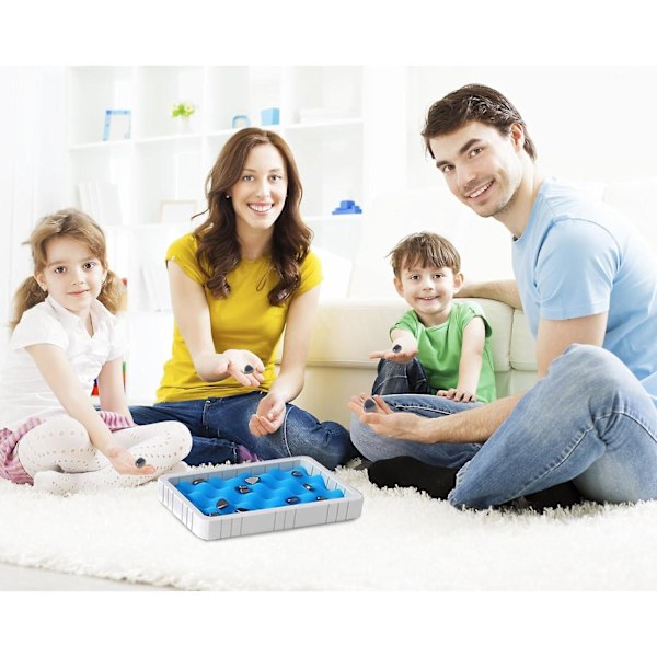 Magnetisk Sjakkspill, Fargerikt Magnet Steinsbrett Spill Strategispill, Morsomt Bordspill Magnet Spill Familie Festspill Med Svampboks 1set colourful chess and rope
