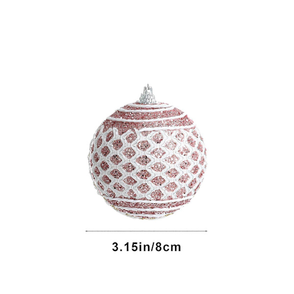 Julgran i Skum, 8 cm, Juldekoration, Pärlor, Hängande, Färgad pk
