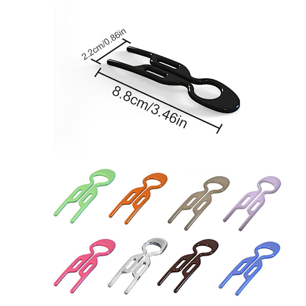 10 st Franska Hårsnålar, U-formade Vågade Hårclips Franska Twist Hårsnålar För Kvinnor, Snabb Leverans transparent