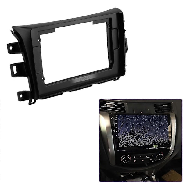 Autoradion kehyksen sovitin Navara 2014-2015 Dvd Stereo Frame Plate Adapter Asennus Kojelaudan Asennus Bez